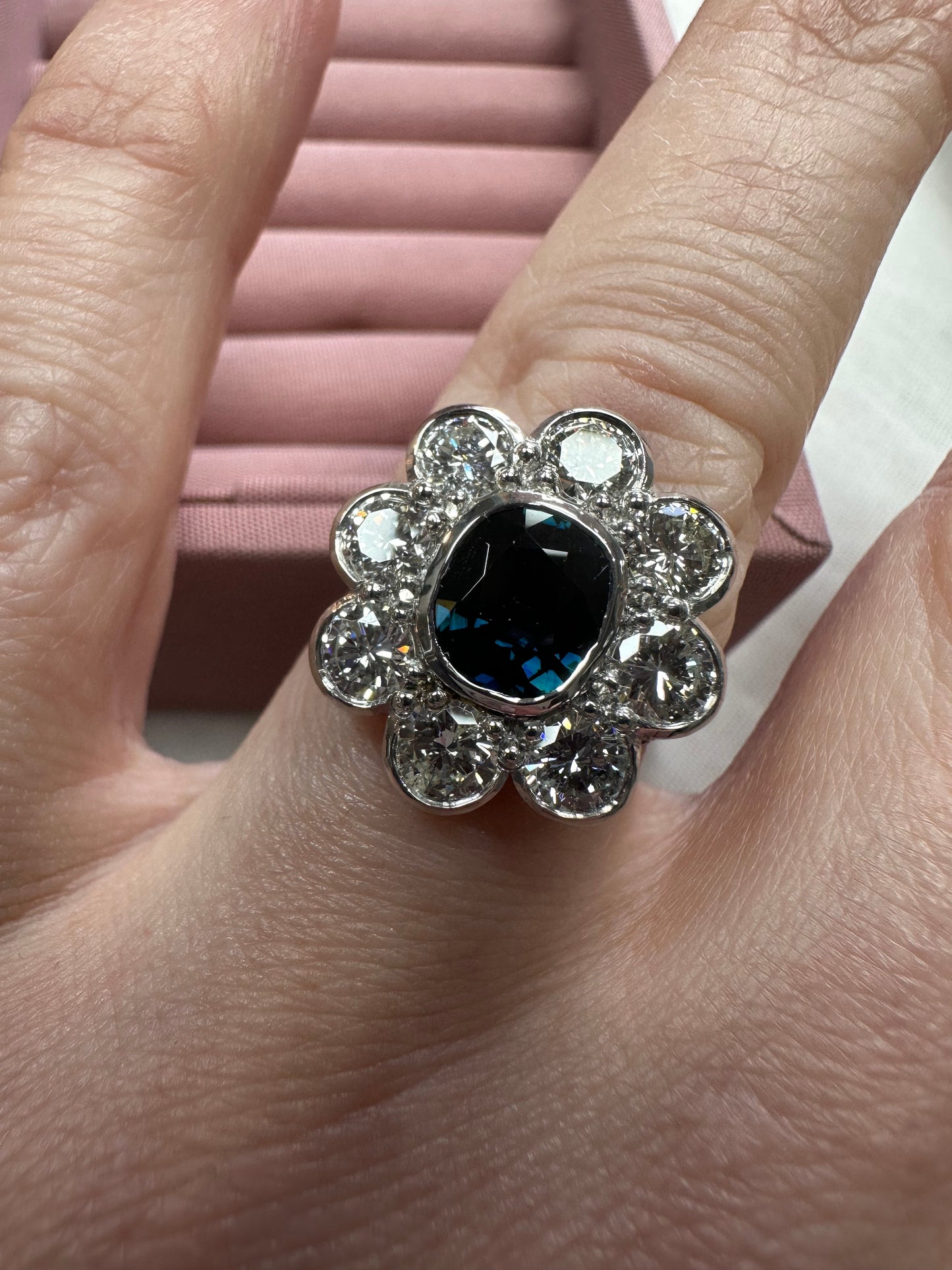Sapphire and Diamond Ring