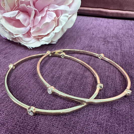 Diamond bubble bangle