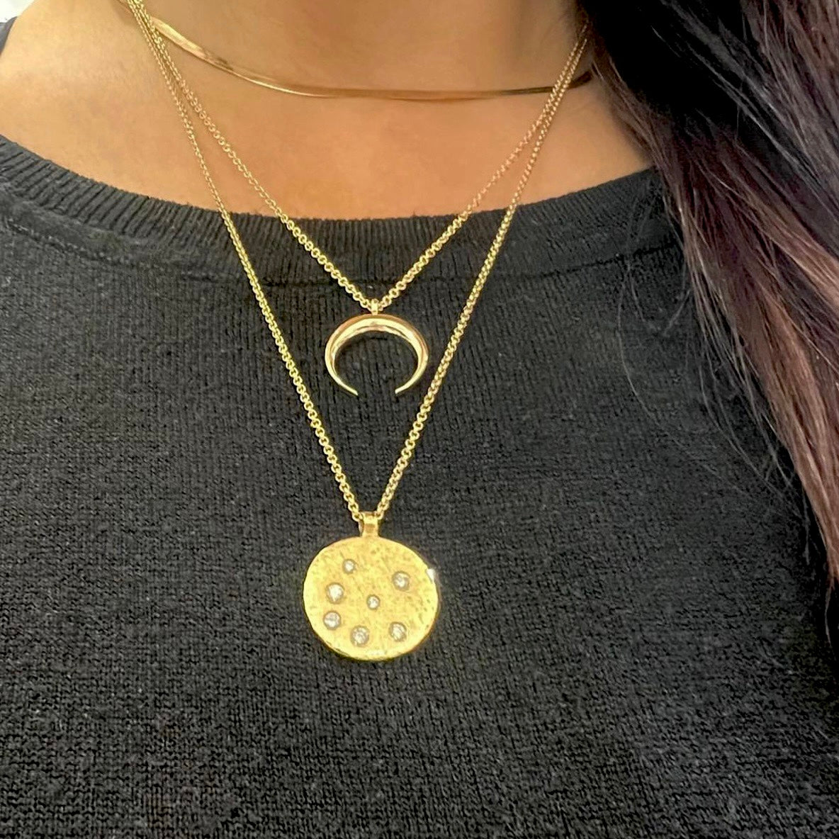 Gold LUna Necklace