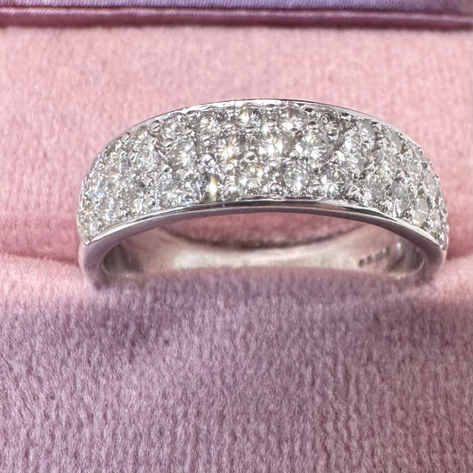 18ct Pave Diamond Band