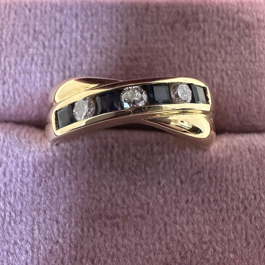 18ct Sapphire and Diamond Ring