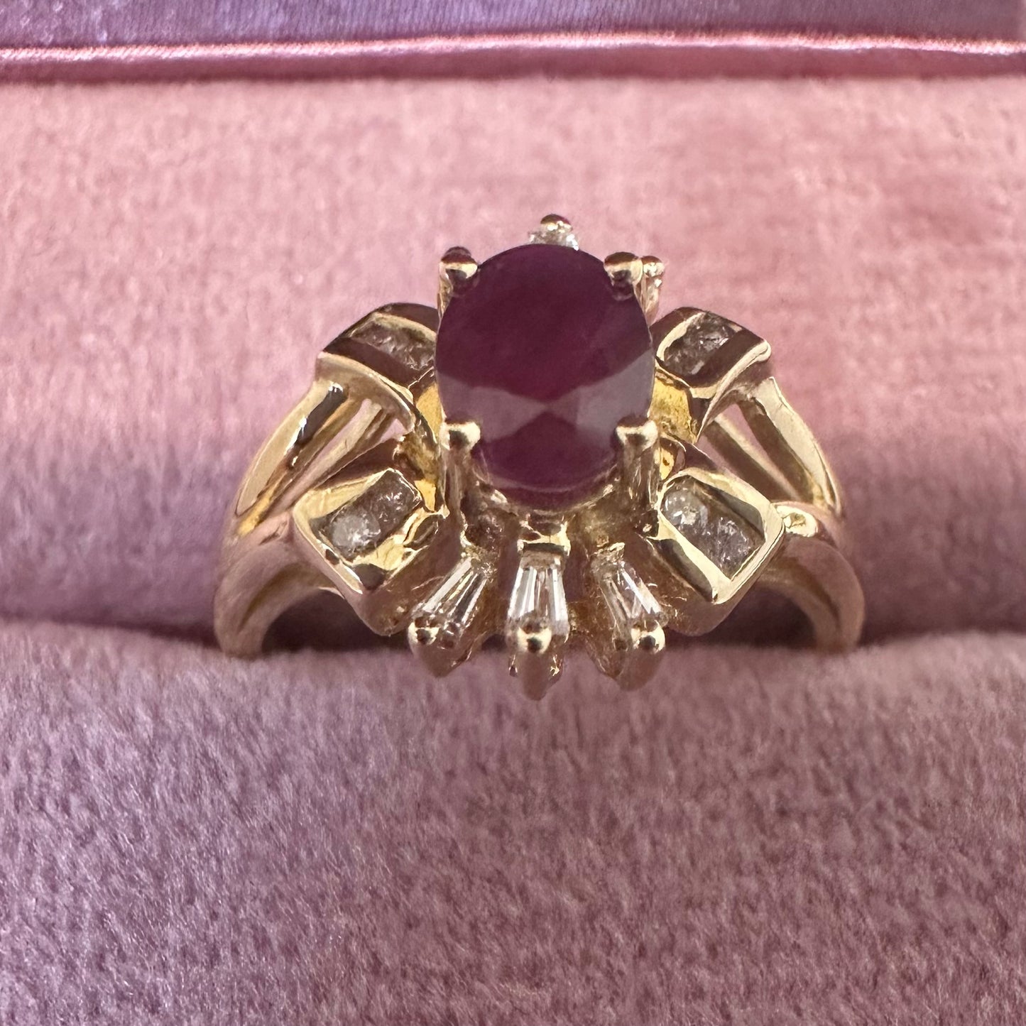 18ct Ruby and Diamond Ring - Lucy in the Sky