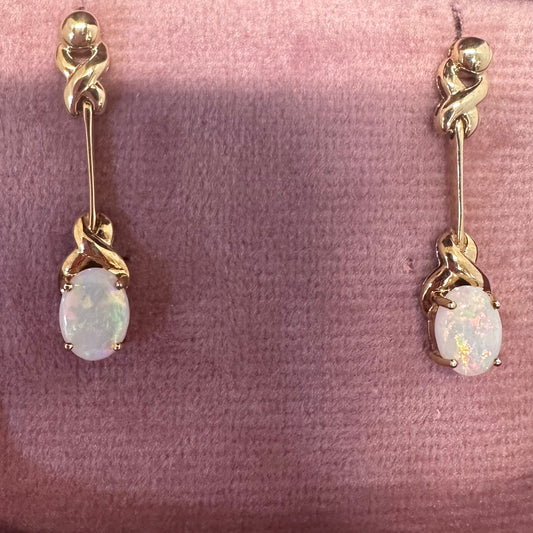 9ct Opal Earrings - Lucy in the Sky