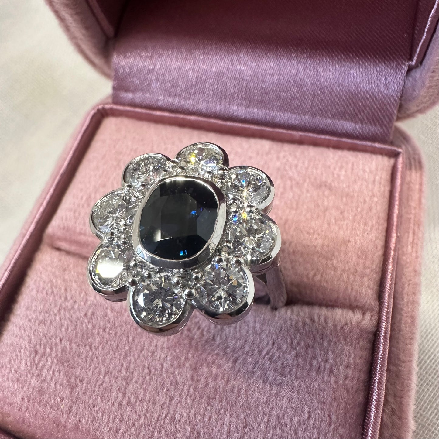 Sapphire and Diamond Ring - Lucy in the Sky