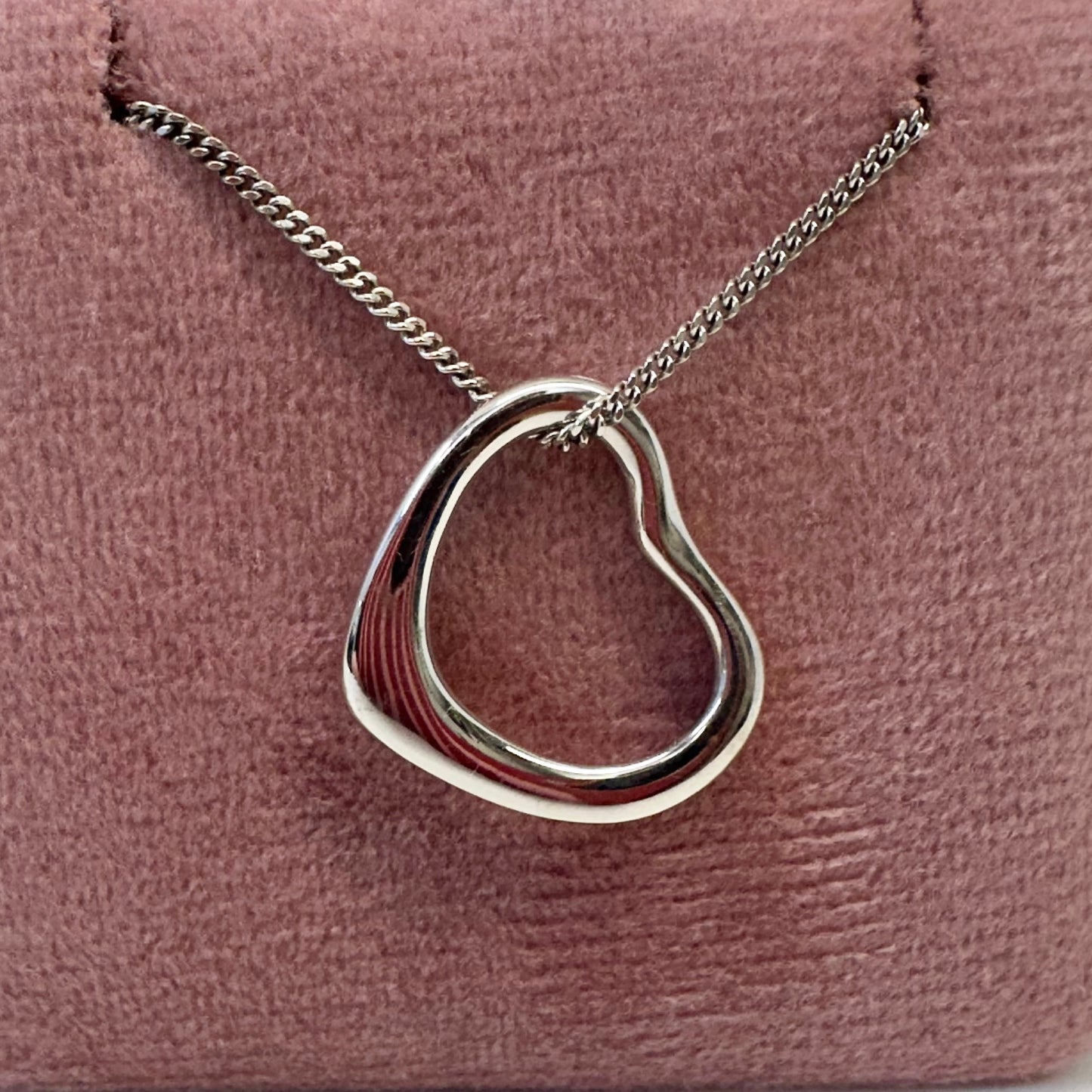 White Gold Heart Necklace