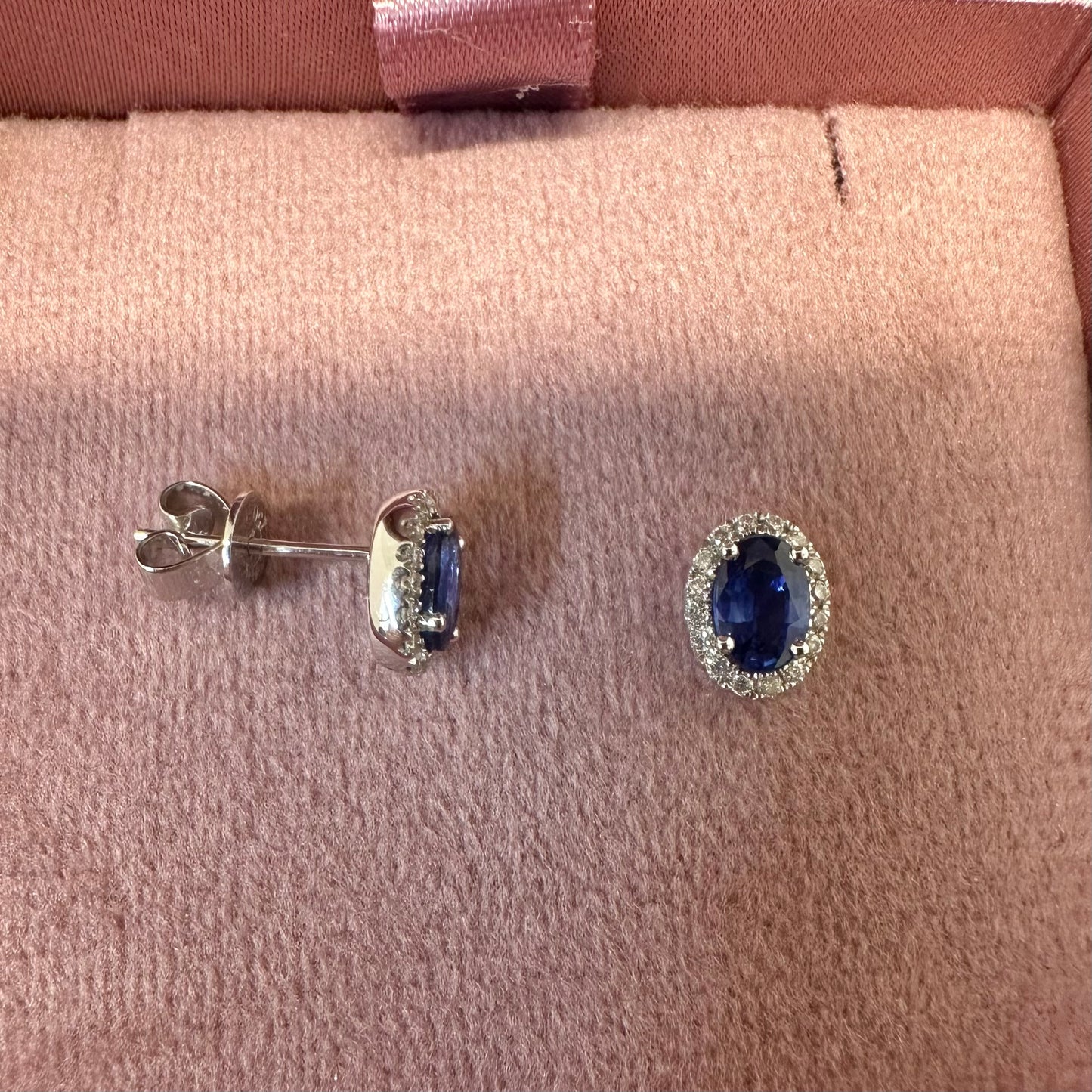 18ct Sapphire & Diamond Earrings