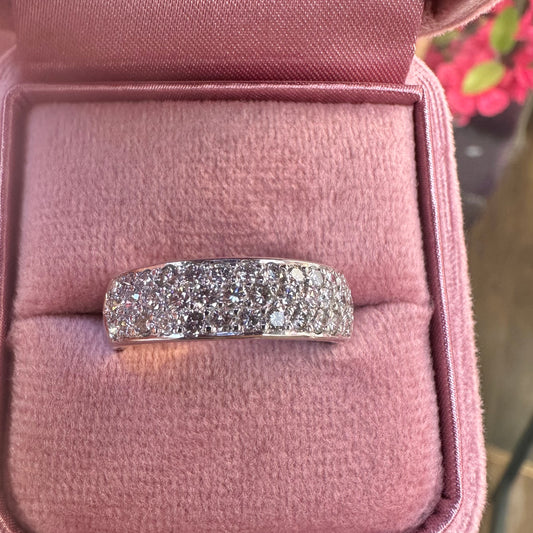18ct Pave Diamond Band - Lucy in the Sky
