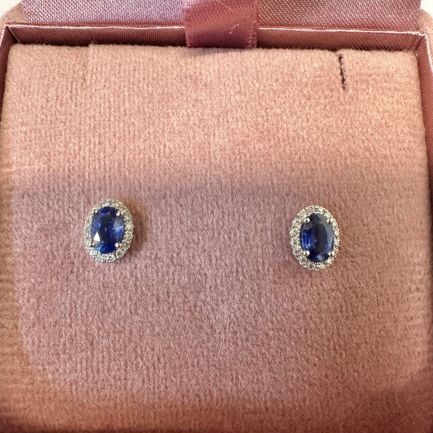 18ct Sapphire & Diamond Earrings
