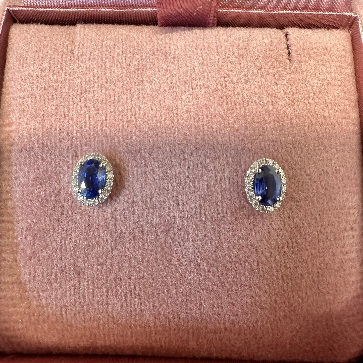 18ct Sapphire & Diamond Earrings