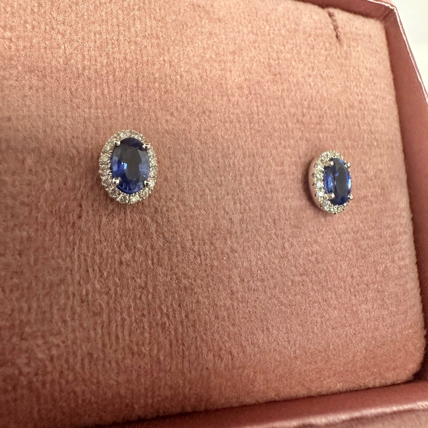 18ct Sapphire & Diamond Earrings