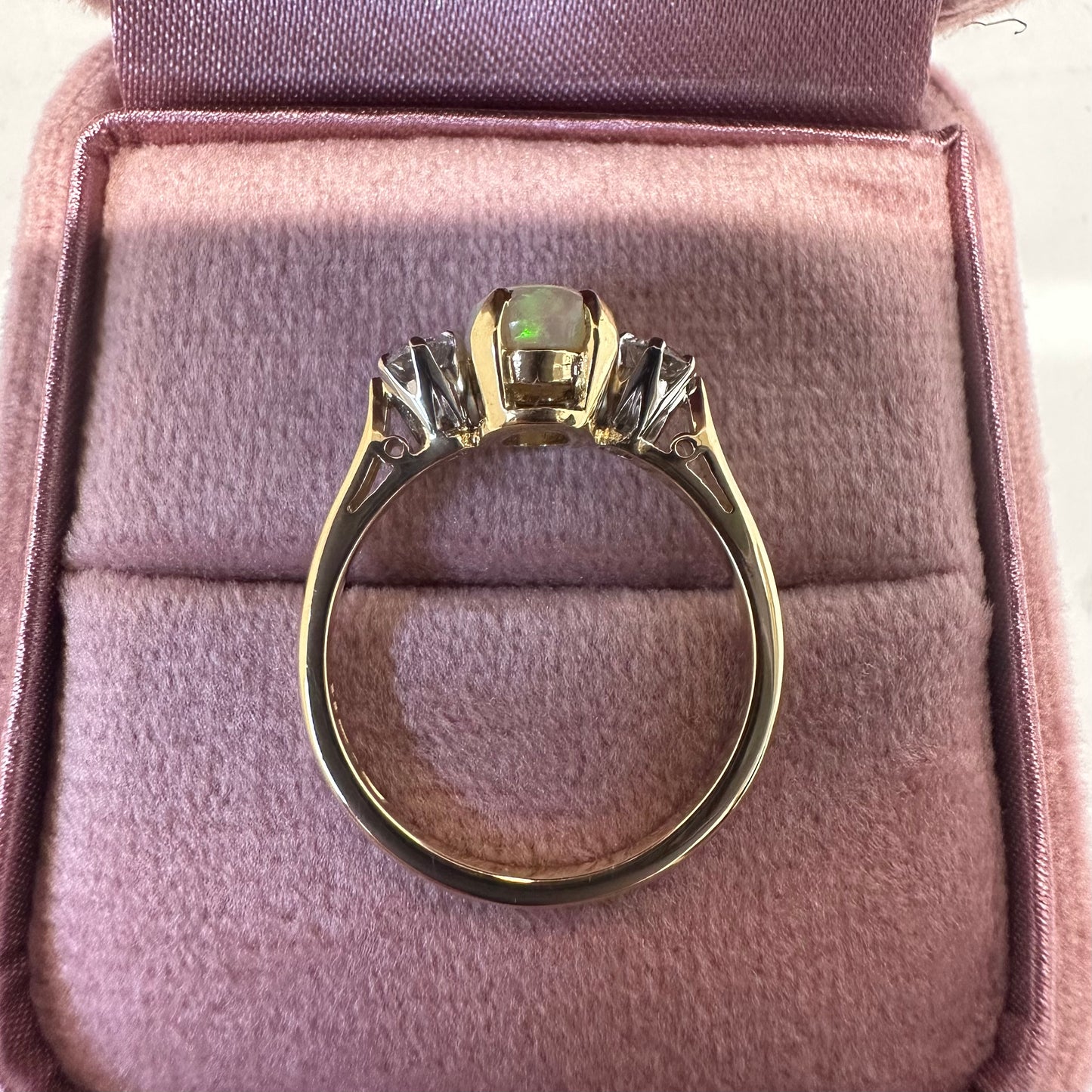 18ct Opal and Diamond Ring