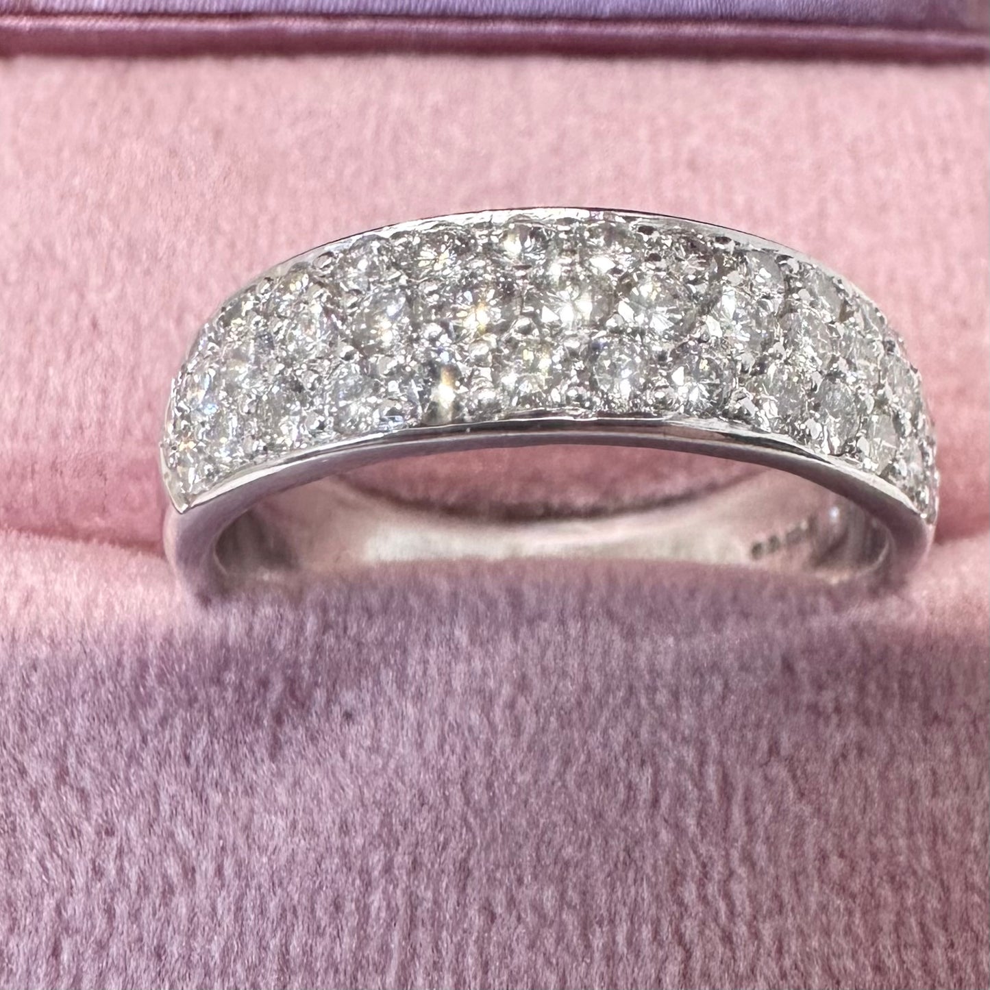 18ct Pave Diamond Band