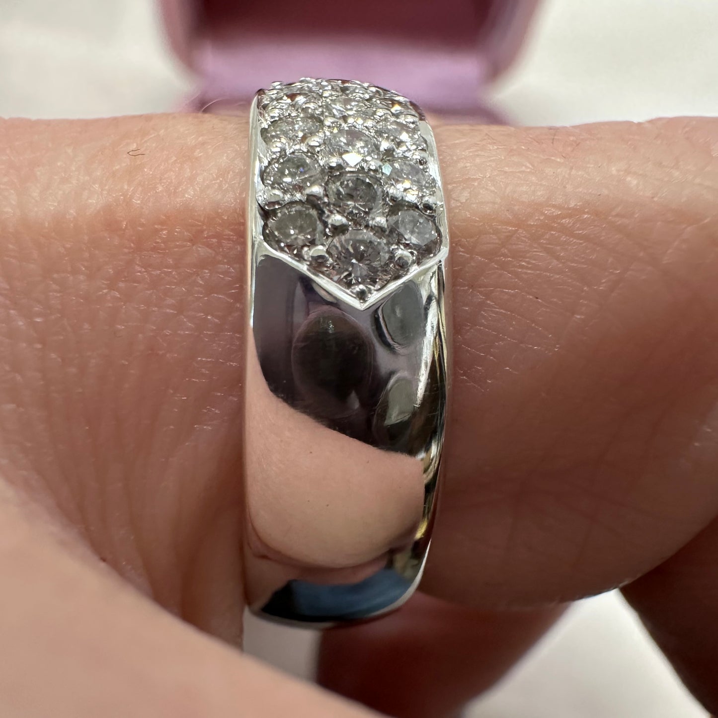 18ct Pave Diamond Band