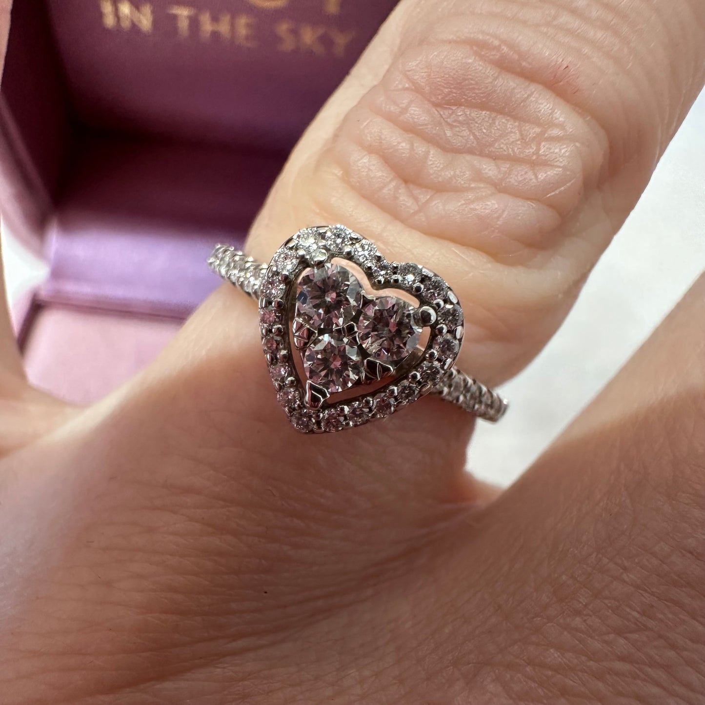 9ct Diamond Heart Ring