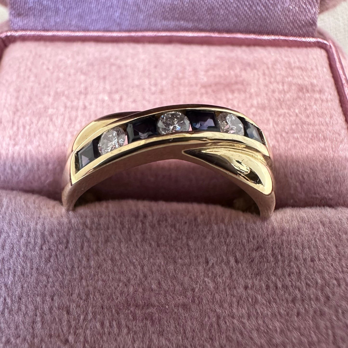 18ct Sapphire and Diamond Ring