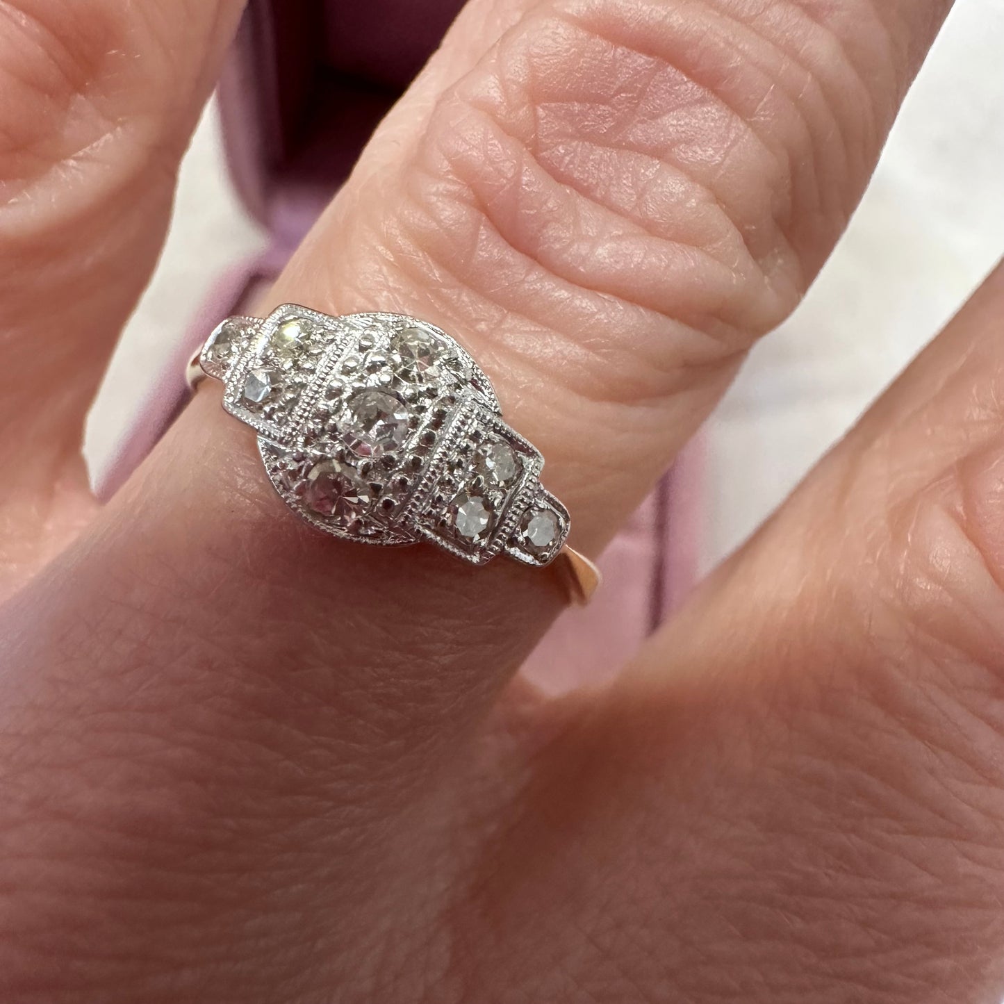 18ct Vintage Diamond Ring