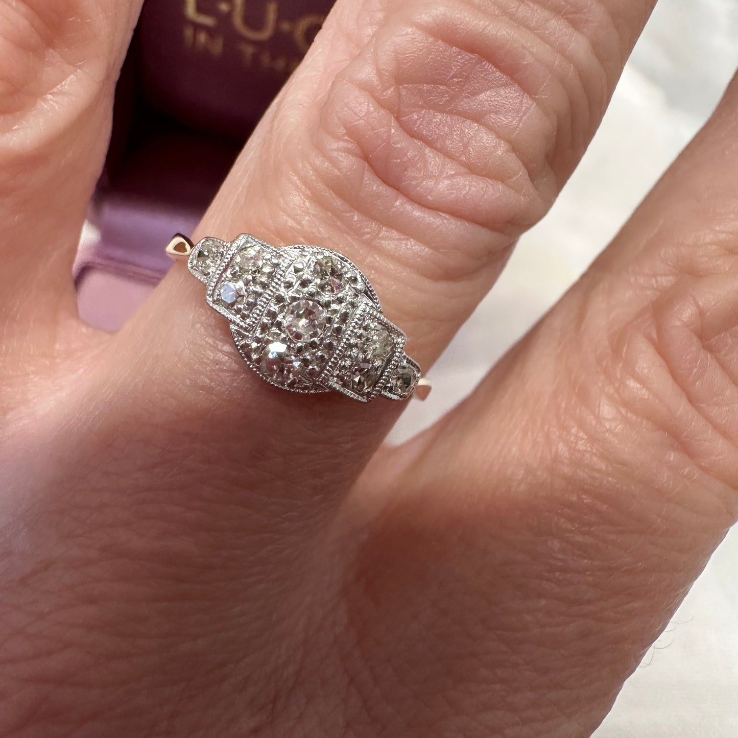 18ct Vintage Diamond Ring