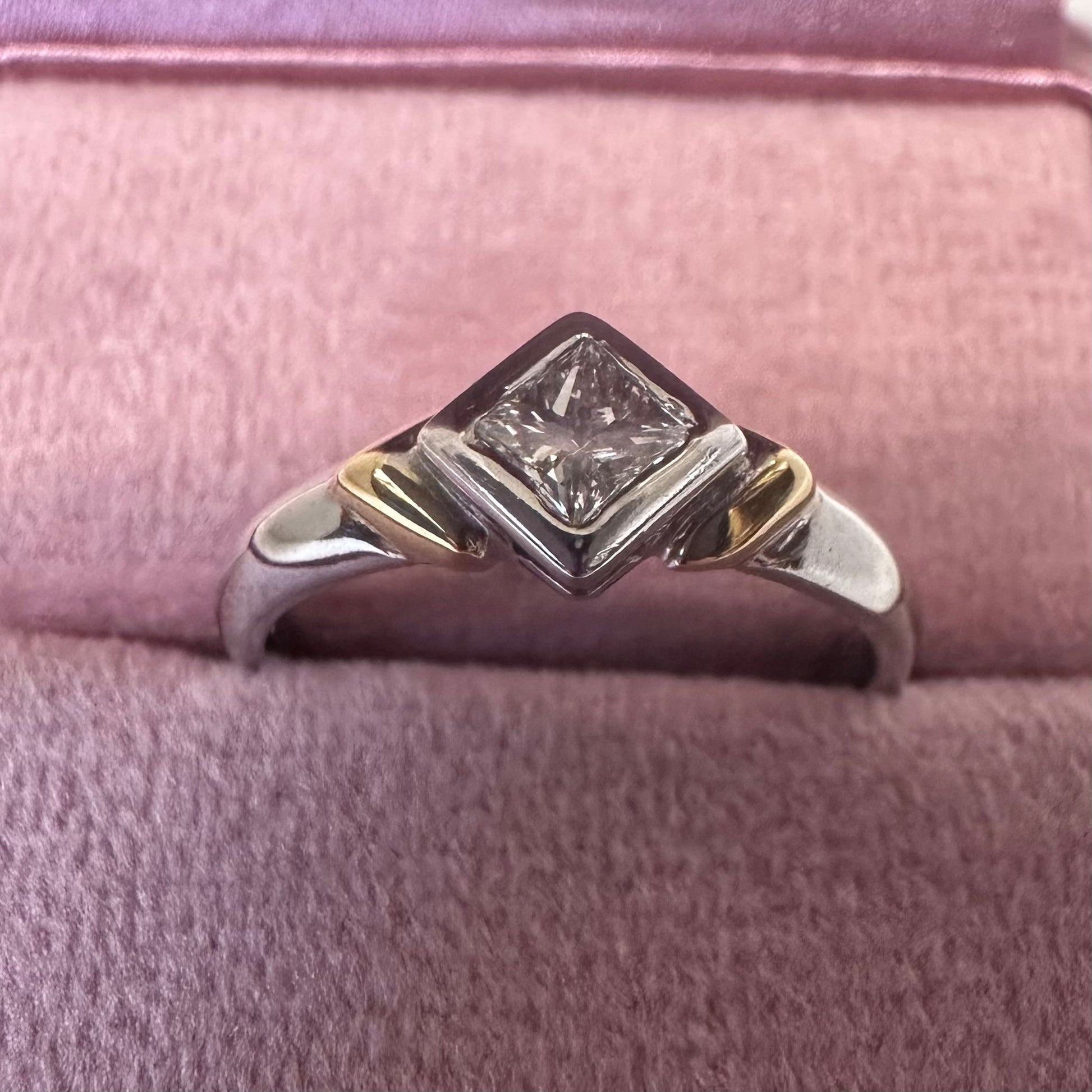 18ct Two Tone Diamond Ring - Lucy in the Sky