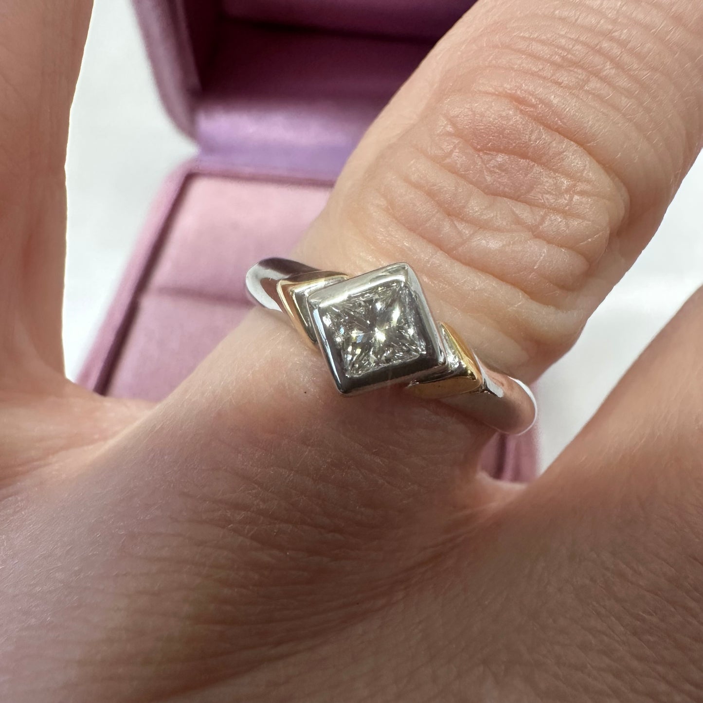 18ct Two Tone Diamond Ring - Lucy in the Sky