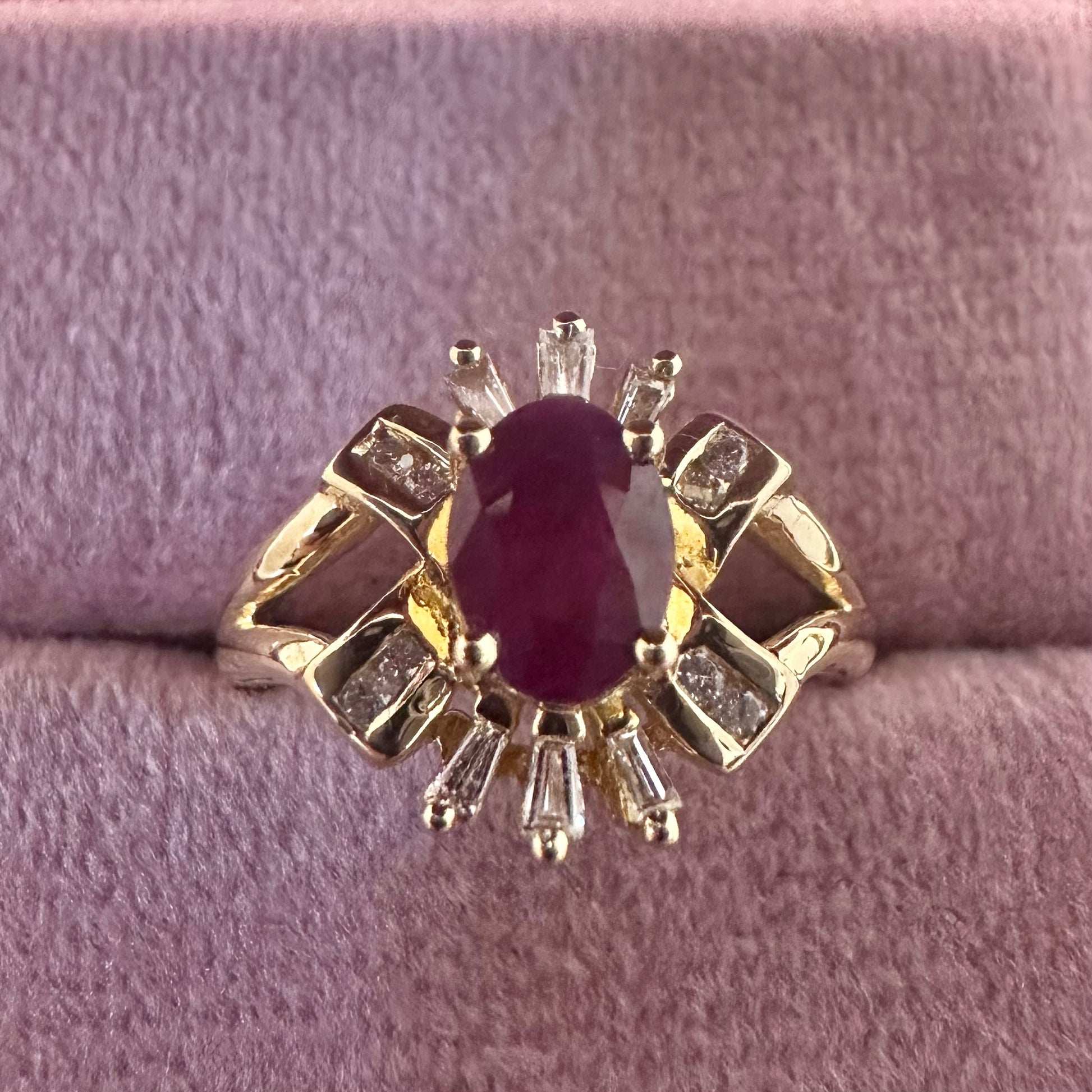 18ct Ruby and Diamond Ring - Lucy in the Sky