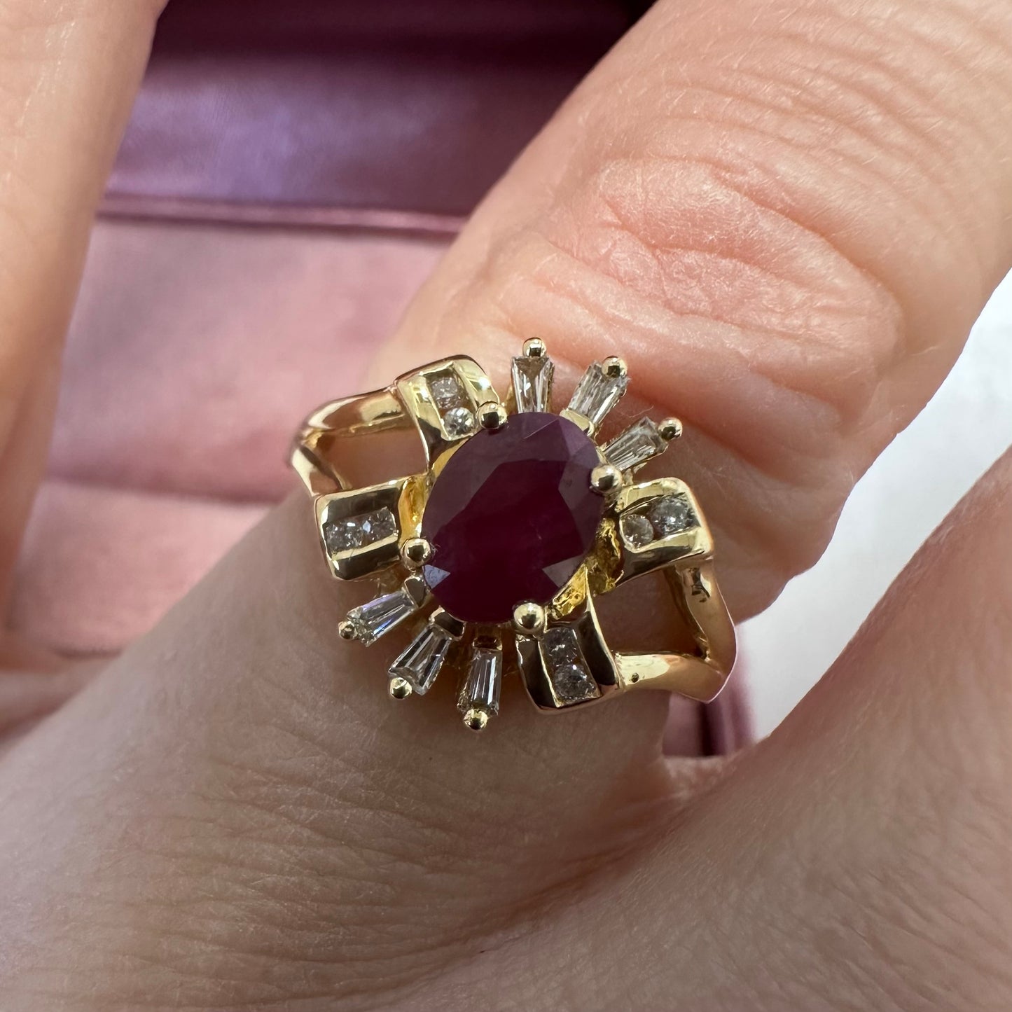 18ct Ruby and Diamond Ring - Lucy in the Sky