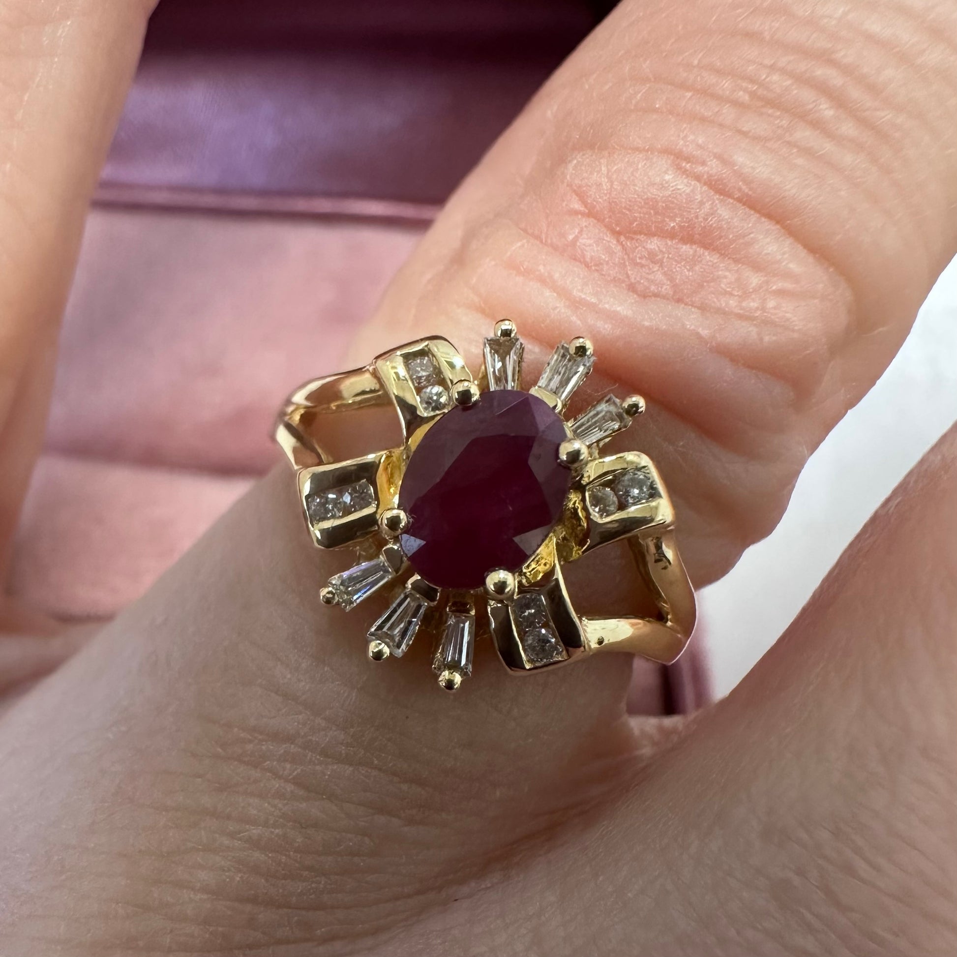 18ct Ruby and Diamond Ring - Lucy in the Sky