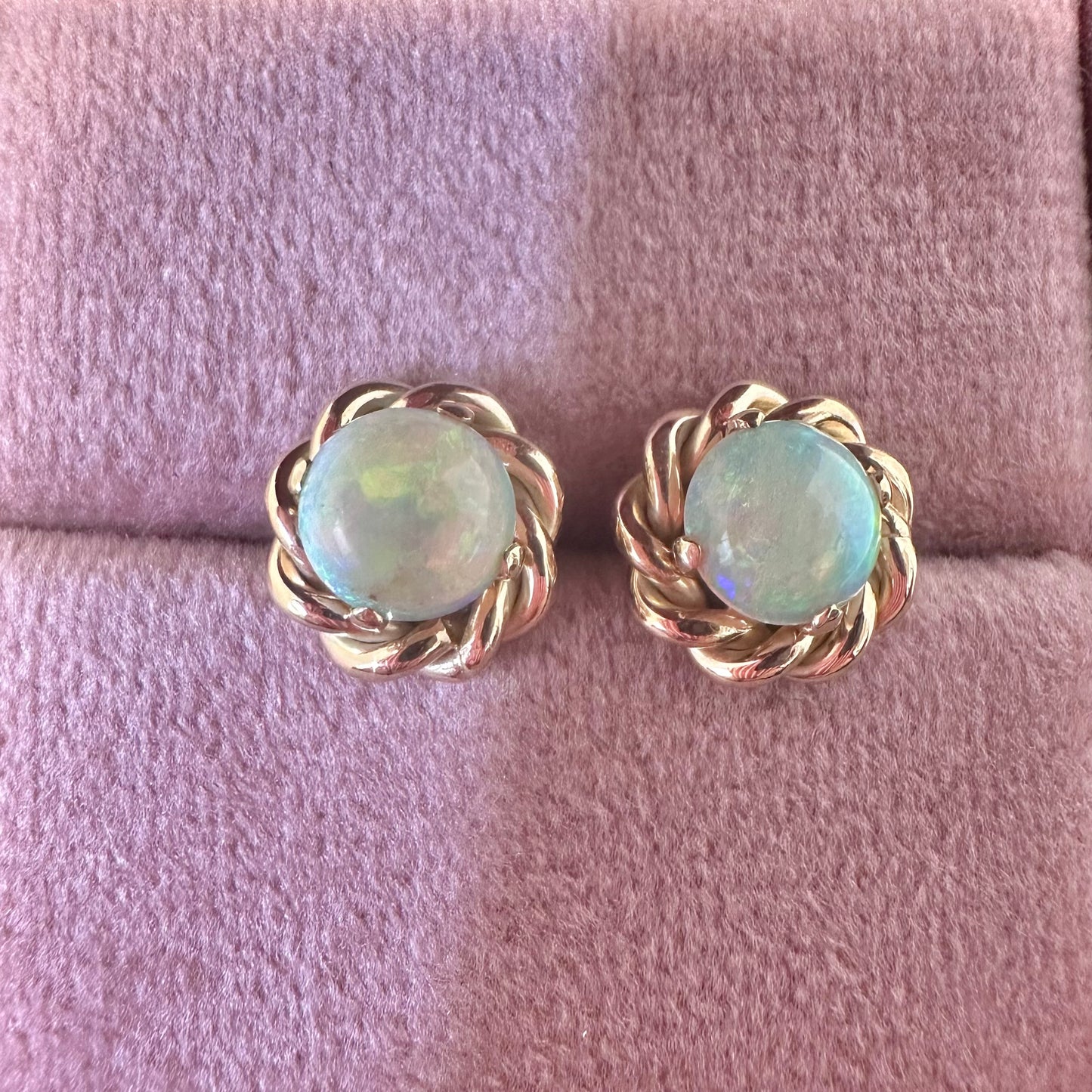 9ct Opal Stud Earrings - Lucy in the Sky