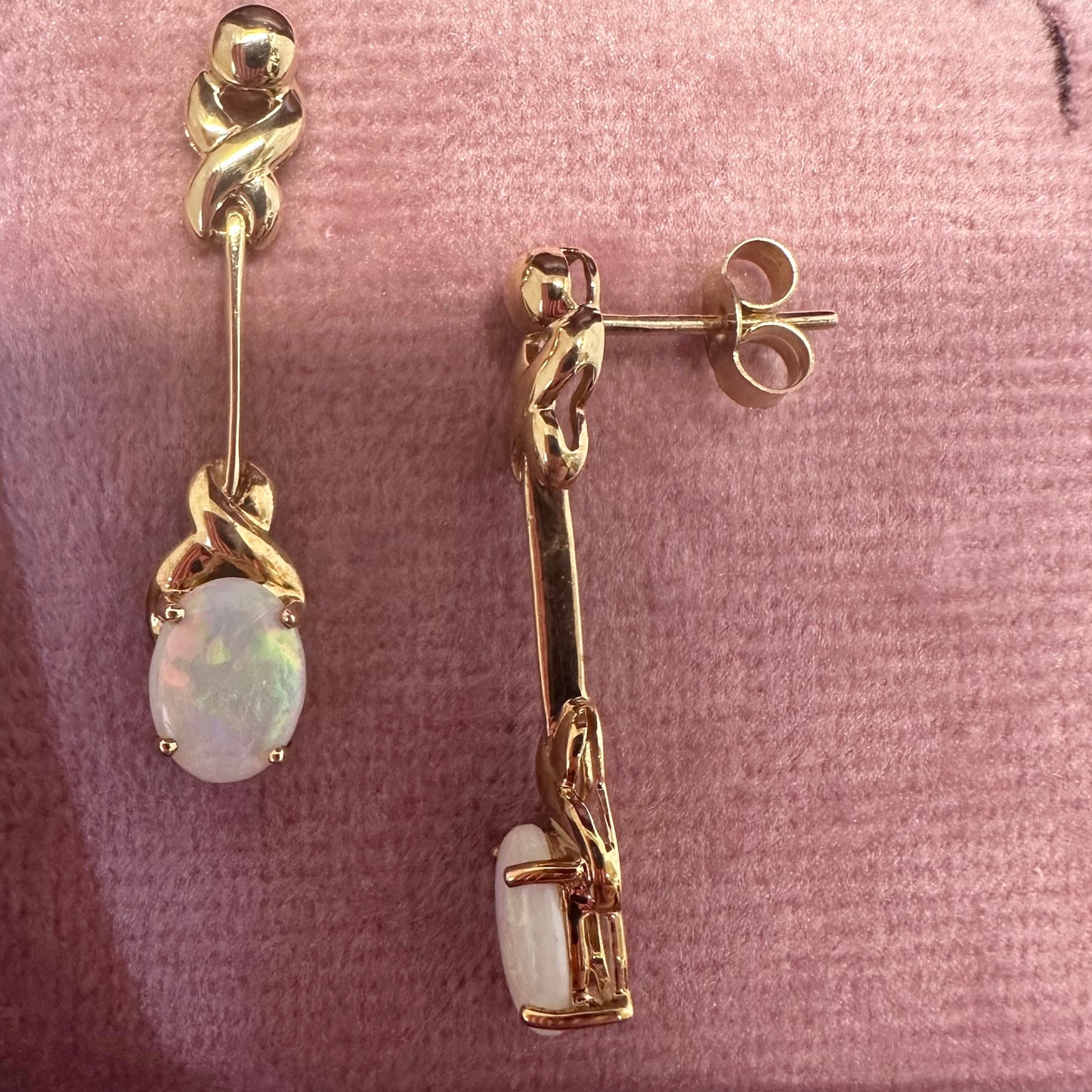 9ct Opal Earrings - Lucy in the Sky