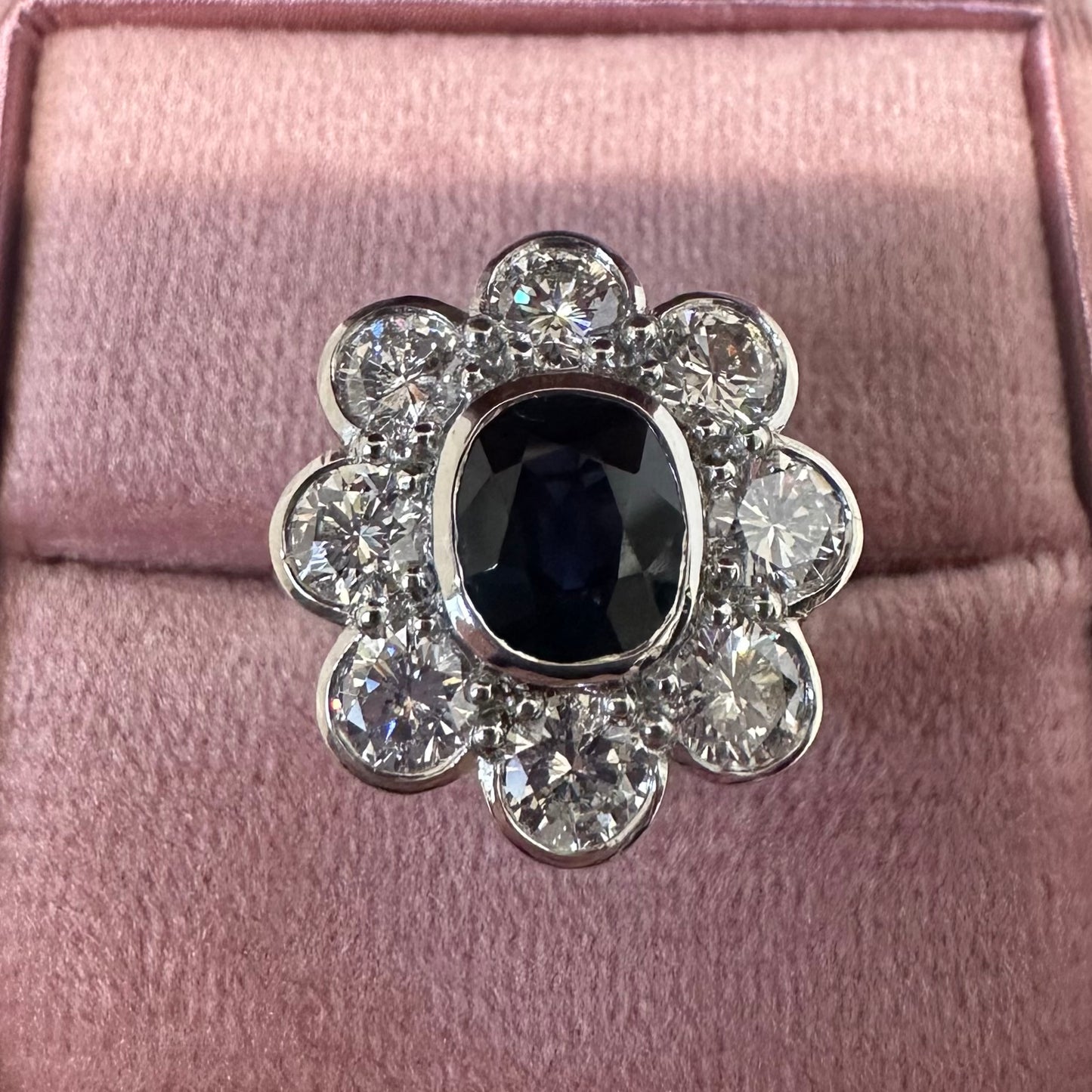 Sapphire and Diamond Ring - Lucy in the Sky