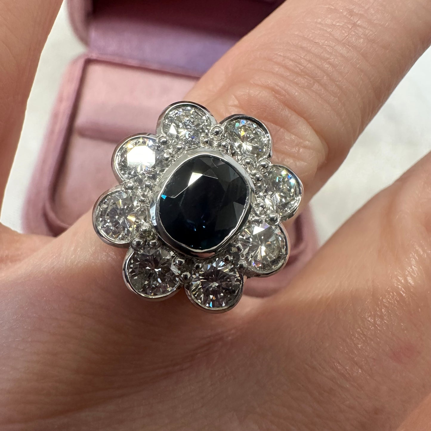 Sapphire and Diamond Ring - Lucy in the Sky