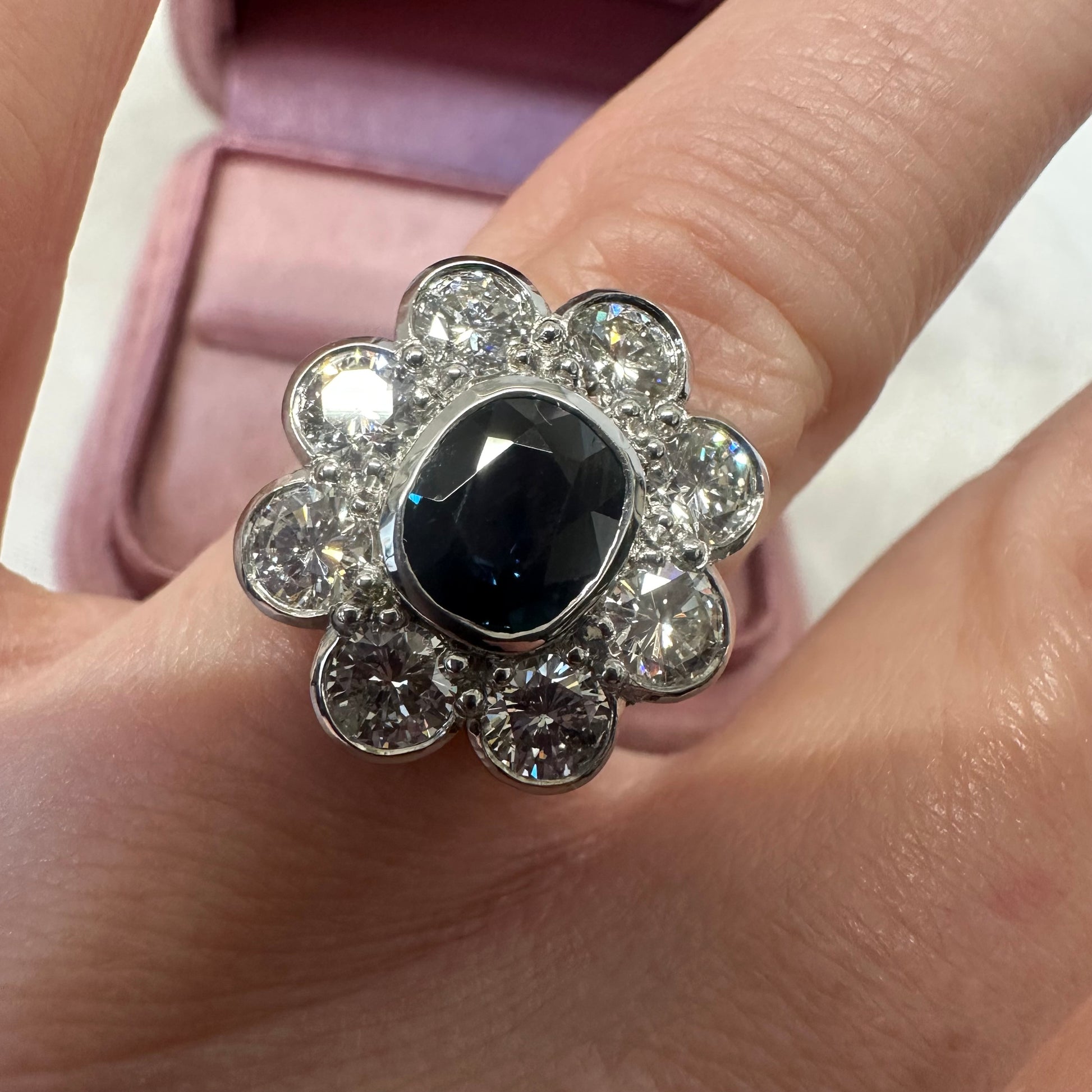 Sapphire and Diamond Ring - Lucy in the Sky