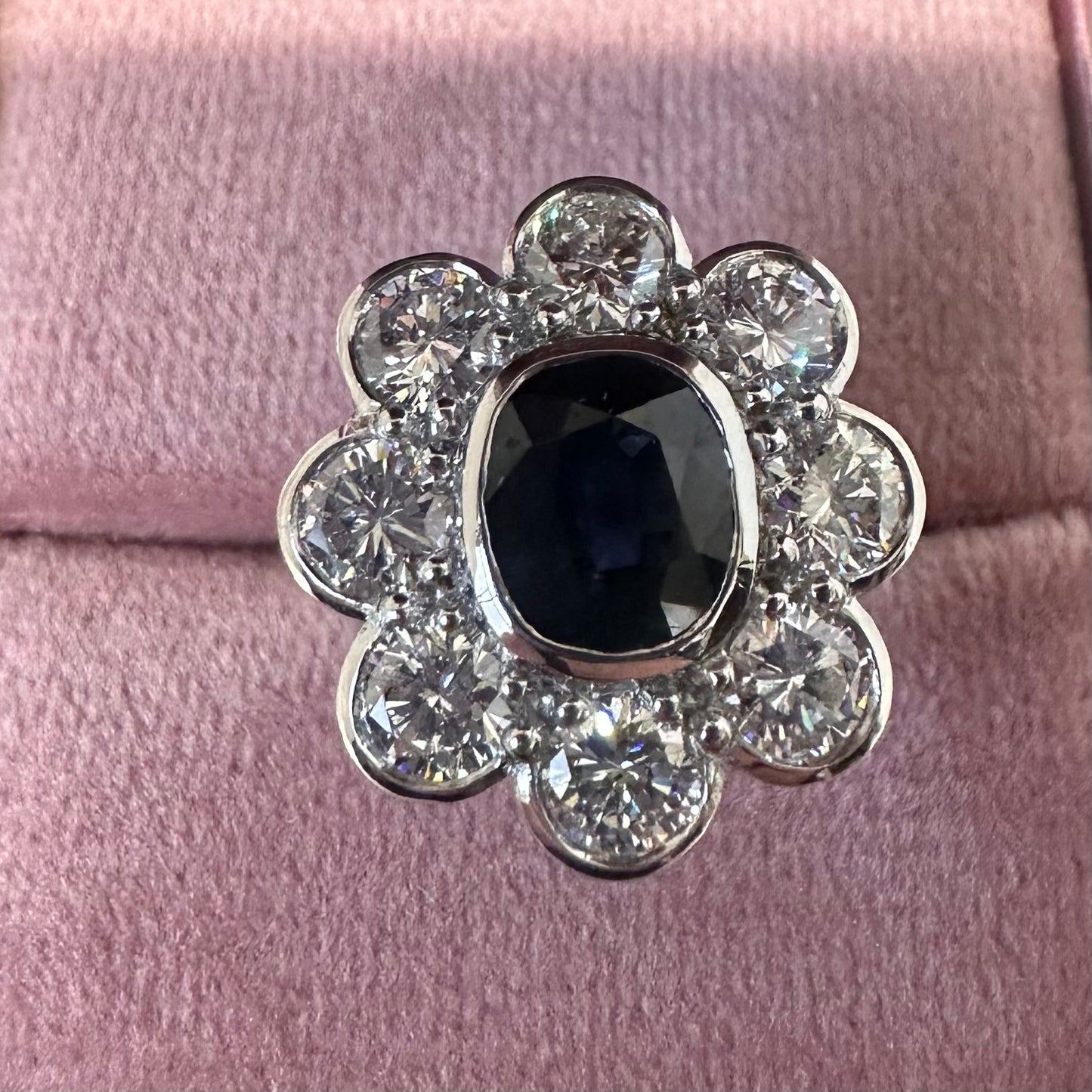 Sapphire and Diamond Ring - Lucy in the Sky