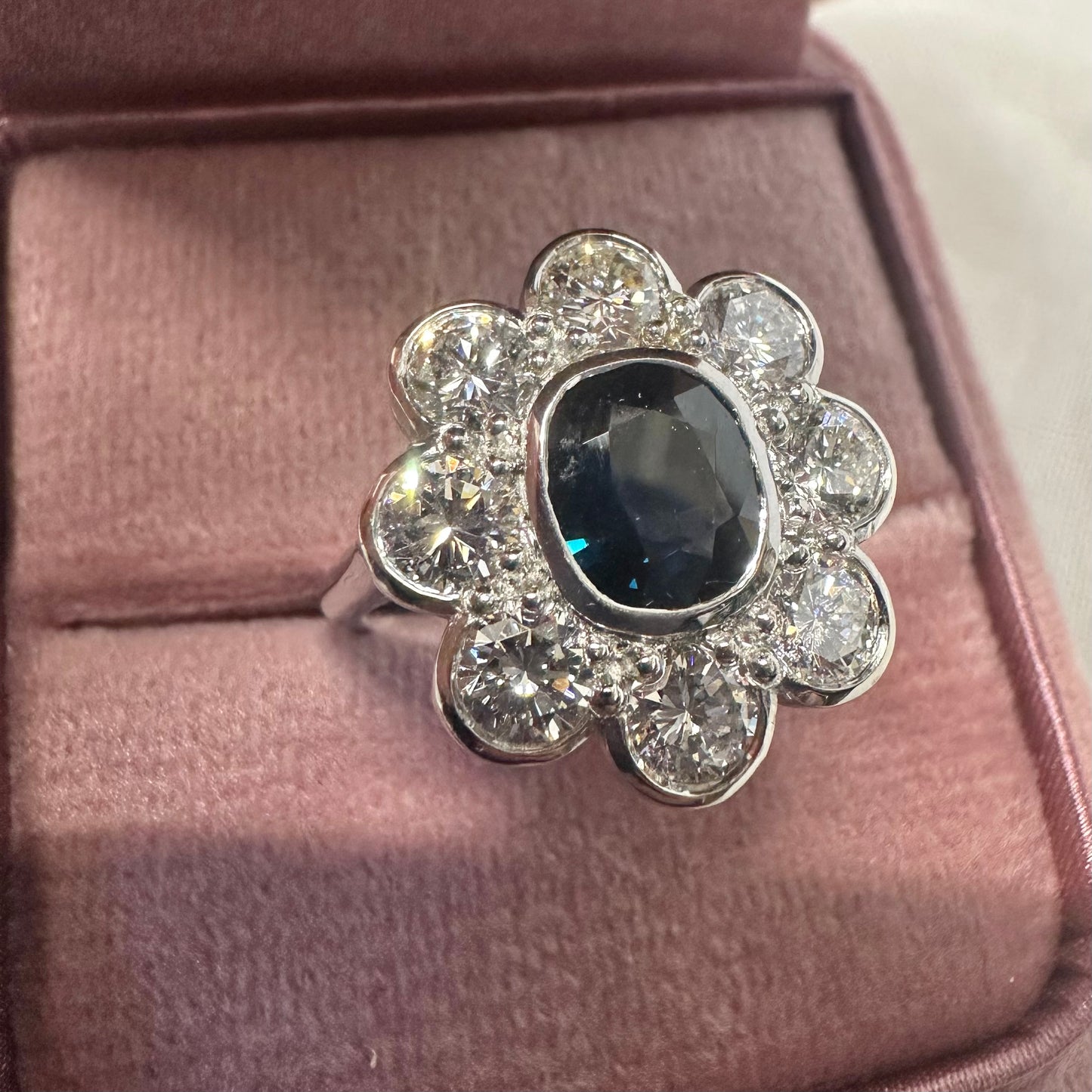 Sapphire and Diamond Ring - Lucy in the Sky