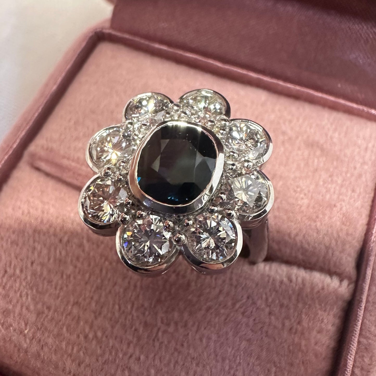 Sapphire and Diamond Ring - Lucy in the Sky