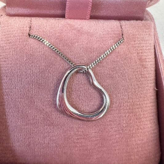 White Gold Heart Necklace - Lucy in the Sky